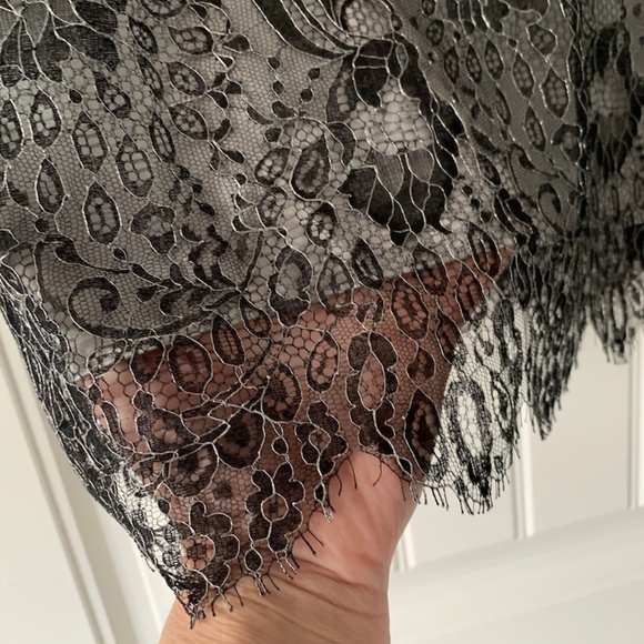 Ann Taylor Black Lace Pencil Skirt - Picture 2 of 5